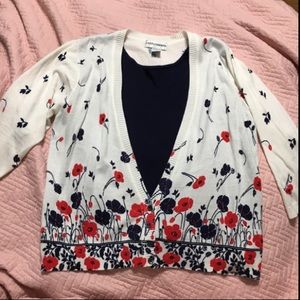 Cathy Daniels Sweater & Attached Undershirt NWOT